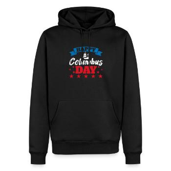 Christopher Columbus - Männer Premium Bio Hoodie - Schwarz - Vorne - Nico (187cm)