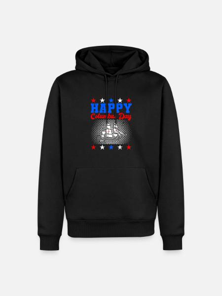 Christopher Columbus - Männer Premium Bio Hoodie - Schwarz