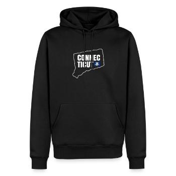 Connecticut zuhause stolz geschenk - Männer Premium Bio Hoodie - Schwarz - Vorne - Nico (187cm)