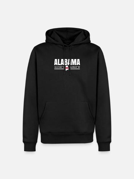 Alabama proud gift - Men’s Premium Organic Hoodie - black