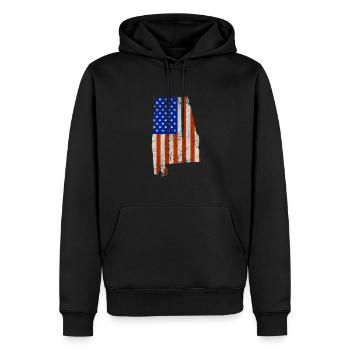 Alabama Usa flaggen geschenk - Männer Premium Bio Hoodie - Schwarz - Vorne - Nico (187cm)