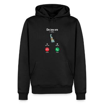 Reisendes Delaware geschenk - Männer Premium Bio Hoodie - Schwarz - Vorne - Nico (187cm)