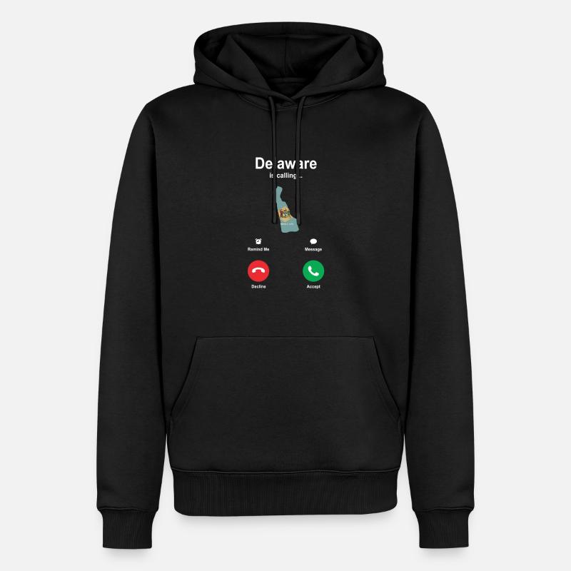 Reisendes Delaware geschenk - Männer Premium Bio Hoodie - Schwarz