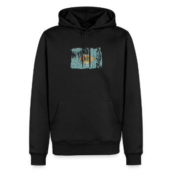 Delaware Home Pride Geschenk - Männer Premium Bio Hoodie - Schwarz - Vorne - Nico (187cm)