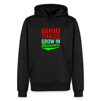Wachsen Sie In Illinois geschenk - Männer Premium Bio Hoodie - Schwarz - Vorne - Nico (187cm)