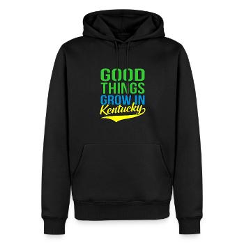 Wachsen Sie In Kentucky-geschenk - Männer Premium Bio Hoodie - Schwarz - Vorne - Nico (187cm)
