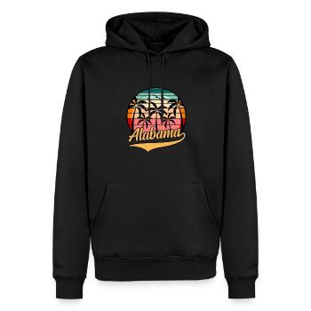 Alabama reisen geschenk - Männer Premium Bio Hoodie - Schwarz - Vorne - Nico (187cm)