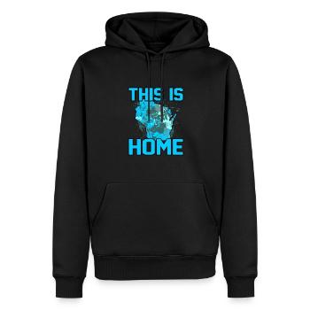 Startseite Wisconsin geschenk - Männer Premium Bio Hoodie - Schwarz - Vorne - Nico (187cm)