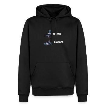Taube Taube Geschenk - Männer Premium Bio Hoodie - Schwarz - Vorne - Nico (187cm)
