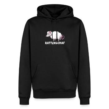 Lustiges Ratten Schaf Geschenk - Männer Premium Bio Hoodie - Schwarz - Vorne - Nico (187cm)