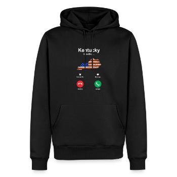 Erkundung Von Kentucky Gift - Männer Premium Bio Hoodie - Schwarz - Vorne - Nico (187cm)