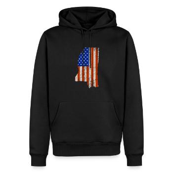 Mississippi Home Usa flaggen geschenk - Männer Premium Bio Hoodie - Schwarz - Vorne - Nico (187cm)