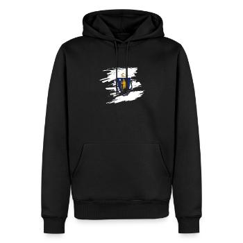 Massachusetts Home Pride Geschenk - Männer Premium Bio Hoodie - Schwarz - Vorne - Nico (187cm)