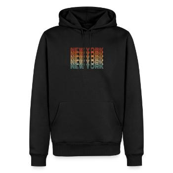 Geschenk Für Einwohner Von New York - Männer Premium Bio Hoodie - Schwarz - Vorne - Nico (187cm)