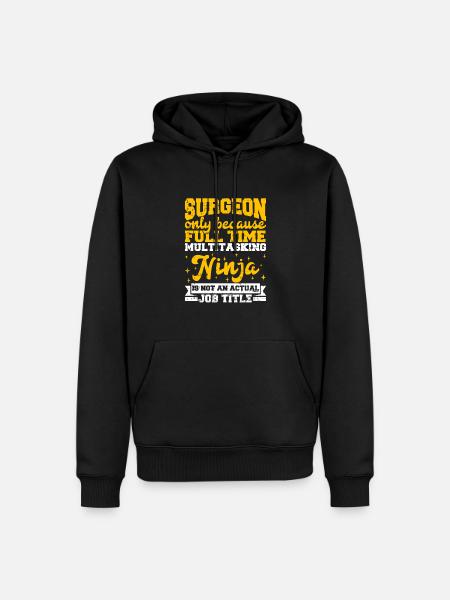 Chirurg - Männer Premium Bio Hoodie - Schwarz