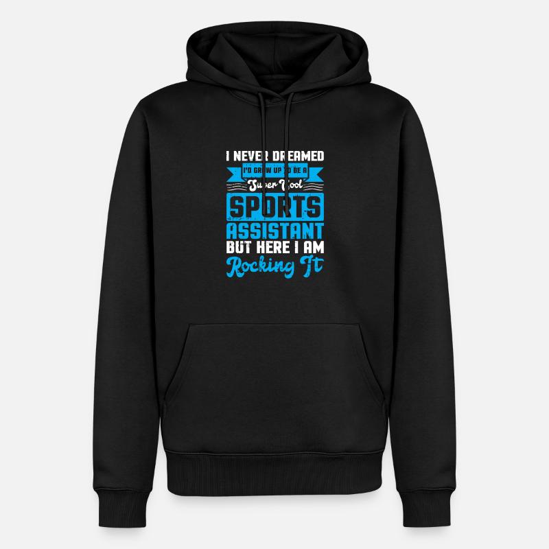 Sportassistent - Männer Premium Bio Hoodie - Schwarz