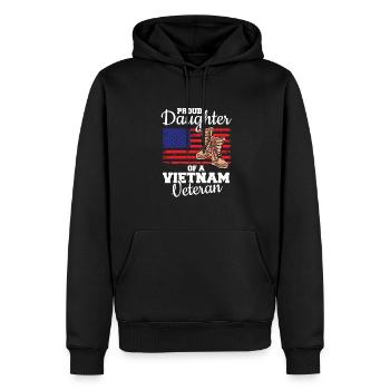 Vietnam Veteran USA Geschenk - Männer Premium Bio Hoodie - Schwarz - Vorne - Nico (187cm)