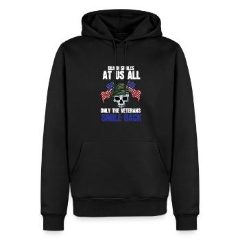 Vietnam Veteran USA Geschenk - Männer Premium Bio Hoodie - Schwarz - Vorne - Nico (187cm)