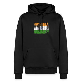 India Pride Gift - Men’s Premium Organic Hoodie - black - Front - Nico (187cm)