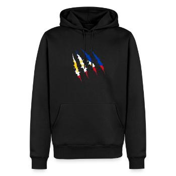 Voyage Philippines Cadeau - Sweat à capuche Premium bio Homme - noir - Devant - Nico (187cm)