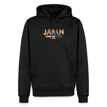 Cadeau Beauté du Japon - Sweat à capuche Premium bio Homme - noir - Devant - Nico (187cm)
