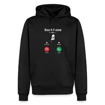 Abenteurer Südkorea Geschenk - Männer Premium Bio Hoodie - Schwarz - Vorne - Nico (187cm)