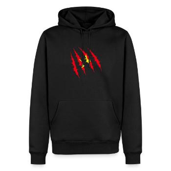 Conversations sur le cadeau du Vietnam - Sweat à capuche Premium bio Homme - noir - Devant - Nico (187cm)