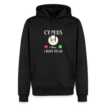 Zypern - Männer Premium Bio Hoodie - Schwarz - Vorne - Nico (187cm)