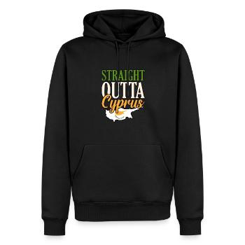 Zypern - Männer Premium Bio Hoodie - Schwarz - Vorne - Nico (187cm)