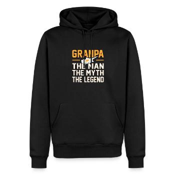 Zypern - Männer Premium Bio Hoodie - Schwarz - Vorne - Nico (187cm)