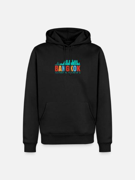 Bangkok - Men’s Premium Organic Hoodie - black