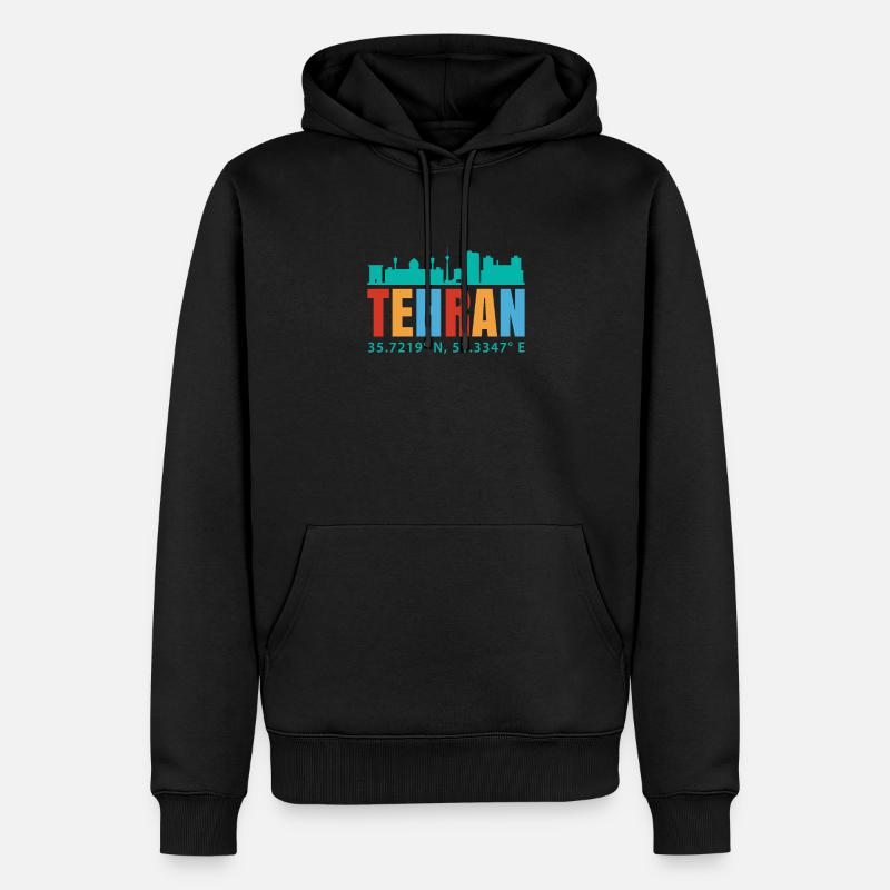 Teheran - Männer Premium Bio Hoodie - Schwarz