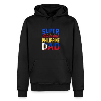 Philippinen - Männer Premium Bio Hoodie - Schwarz - Vorne - Nico (187cm)