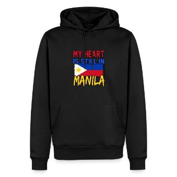 Philippinen - Männer Premium Bio Hoodie - Schwarz - Vorne - Nico (187cm)