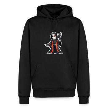 Skelett Halloween - Männer Premium Bio Hoodie - Schwarz - Vorne - Nico (187cm)