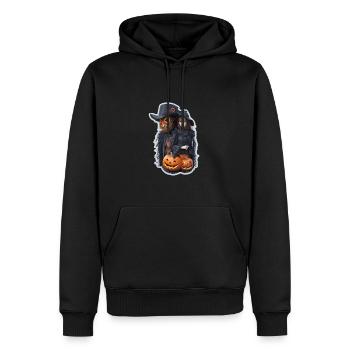 Halloween Vogelscheuche - Männer Premium Bio Hoodie - Schwarz - Vorne - Nico (187cm)