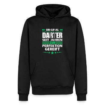 Dard mûri à la perfection - Sweat à capuche Premium bio Homme - noir - Devant - Nico (187cm)