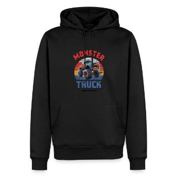 Monster Truck - Männer Premium Bio Hoodie - Schwarz - Vorne - Nico (187cm)