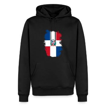 Dominican Republic Flag Dom Rep Flag Travel - Men’s Premium Organic Hoodie - black - Front - Nico (187cm)