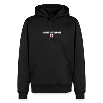 Brighton And Hove England Vintage Englische Flagge - Männer Premium Bio Hoodie - Schwarz - Vorne - Nico (187cm)