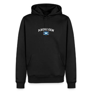 Aberdeen Ecosse Ecosse Drapeau Ecossais Ecosse - Sweat à capuche Premium bio Homme - noir - Devant - Nico (187cm)