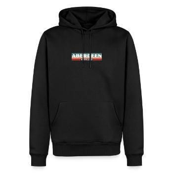 Aberdeen Écosse Rétro Écosse Écossais - Sweat à capuche Premium bio Homme - noir - Devant - Nico (187cm)