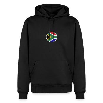 Afrique du Sud Drapeau sud-africain Afrique du Sud - Sweat à capuche Premium bio Homme - noir - Devant - Nico (187cm)