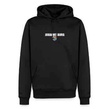 Johannesburg Südafrika Südafrikanische Flagge - Männer Premium Bio Hoodie - Schwarz - Vorne - Nico (187cm)