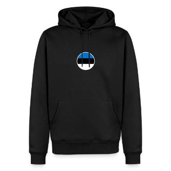 Estland Estnische Flagge Este - Männer Premium Bio Hoodie - Schwarz - Vorne - Nico (187cm)
