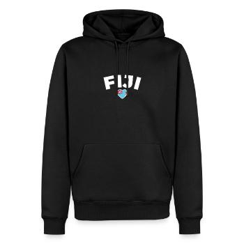 Fiji Fidschi Fidschianische Flagge Fidschianer - Männer Premium Bio Hoodie - Schwarz - Vorne - Nico (187cm)