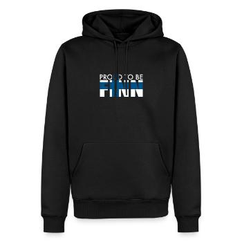 Proud To Be Finn Finnland Finnische Flagge Finne - Männer Premium Bio Hoodie - Schwarz - Vorne - Nico (187cm)