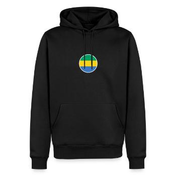 Gabun Gabunische Flagge Gabuner - Männer Premium Bio Hoodie - Schwarz - Vorne - Nico (187cm)