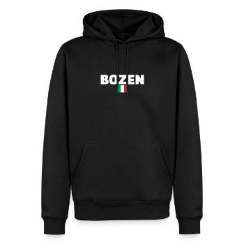 Bozen Italien Italienische Flagge Italiener - Männer Premium Bio Hoodie - Schwarz - Vorne - Nico (187cm)