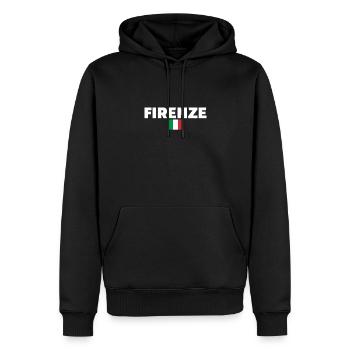 Firenze Italien Italienische Flagge Italiener - Männer Premium Bio Hoodie - Schwarz - Vorne - Nico (187cm)